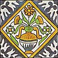 [picture: Dutch Delft ceramic tile 24]