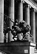 [picture: I.---Detail of Façade of the Old Museum, Berlin, with sculpture group.]
