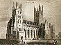 [picture: Plate II. Canterbury Cathedral. South West View.]