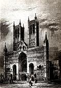 Plate xxvi: Lincoln Cathedral. West Front.