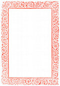 [picture: Victorian floral border, red]