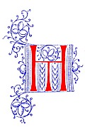 Decorative initial monogram TH from fifteenth Century Nos. 4 and 5.