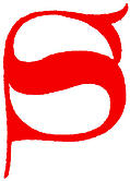 [picture: Clip-art; calligraphic decorative initial capital letter S from XIV. Century  No. 1]