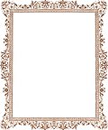 Decorative clip-art Victorian border, antique brown, from The Art of Illuminating As Practised in Europe from the Earliest Times (1860); hits since 08/Nov/2009: 3523