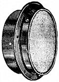 Fig. 60.---Bulkhead Fitting for Lighting two Cabins with one Lamp.