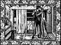 [picture: The Kiss: the two lovers in the bedroom, a woodcut from page 501.]