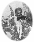 [picture: Music: detail: cherub with violin]