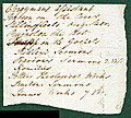 [picture: Harwood 4: back of scrap of envelo;e.]