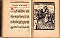 Need makes the old Wife trot;  [woodcut: barefoot old woman hitches up skirts to cross a stream]