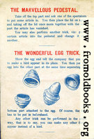 Page 2: The Marvelous Pedestal and The Wonderful Egg Trick.