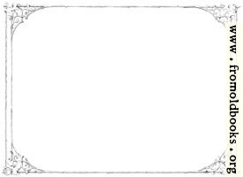 Free clip-art: Victorian border of twigs and leaves (landscape version)