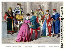 Costumes 1550 – 1580.
