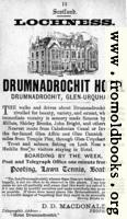Old Advert: 12: Drumnadrochit Hotel at Lochness