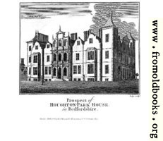 Prospect of Houghton-Park-House in Bedfordshire