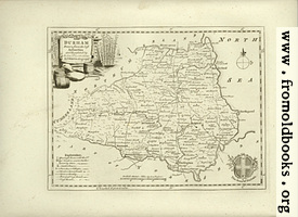 Antique Map of Durham