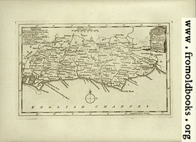 Antique Map of Sussex