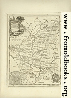 Antique Map of Worcestershire