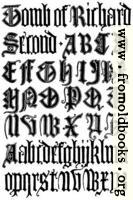 179.—English gothic Letters, 15th Century.  F.C.B.