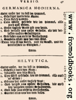 47: Germanica Hodierna, Helvetica