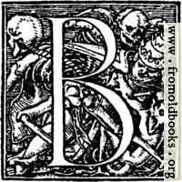 62b.—Initial capital letter “B” from Dance of Death Alphabet