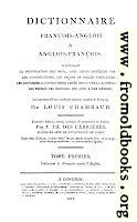 Title Page, Chambaud’s Dictionary