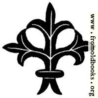 53.28.—Trifoliate Calligraphic Ornament