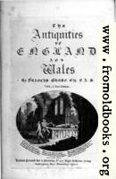 Title Page, Antiquities of England and Wales
