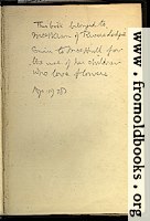 Inscription in the book
