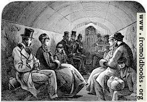 First tube train passengers
