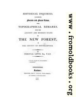 Title Page (Laws... of the New Forest)