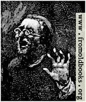 Man with hand in darkness