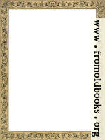 Vintage endpaper border with flowering vine
