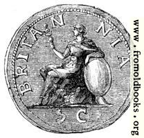 122.—The earliest figure of Britannia on a Roman coin.