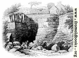 131.—Wall of Severus, on the Sandstone Quarries, Denton Dean, near Newcastle-upon-Tyne.