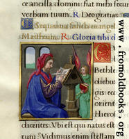 Page detail from Mediaeval Book of Hours