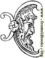 Drawing of the moon with a bearded face