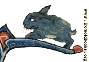 Drollery (margin-creature), Blue Rabbit