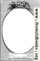 Cartouche or Oval Frame With Wreath and Bricks