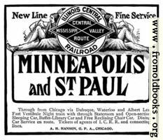 Old Advert: Illinois Central Railroad