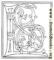 clipart: initial letter L from late 15th century printed book