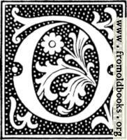 clipart: initial letter D from beginning of 16th Century