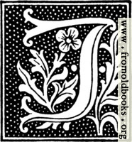clipart: initial letter J from beginning of the 16th Century