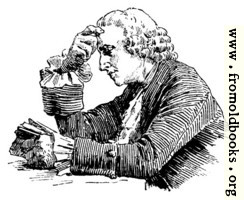 Man reading at a table