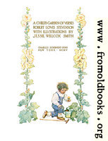 Title page from A Child’s Garden of Verses