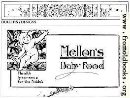 Mellon’s Baby Food with baby and roses