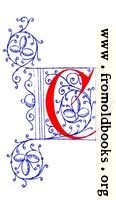Decorative initial letter C from fifteenth Century Nos. 4 and 5.