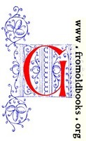 Decorative initial letter G from fifteenth Century Nos. 4 and 5.