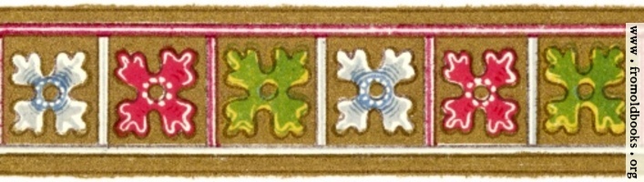 Horizontal border with flowers, Item 15 from Plate 85