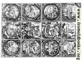 Valerio Spada: Historiated Alphabet, 1656 – 1659 [A-M]